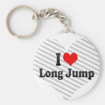 I love Long Jump Key Chain