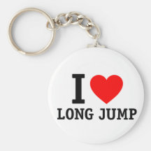 I Love Long Jumps Keychain
