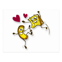 I love mac and cheese postcard