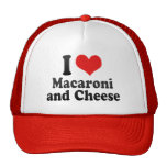 I Love Macaroni+and Cheese Trucker Hats