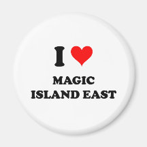 I Love Magic Island East Hawaii Refrigerator Magnet
