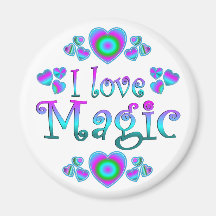 I Love Magic Refrigerator Magnets
