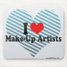 I Love Make-Up Artists Mouse Pads