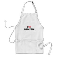 I Love Malaysia Apron