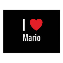 I love Mario Postcard