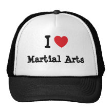 I love Martial Arts heart custom personalised Hat