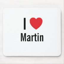 I love Martin Mouse Mats