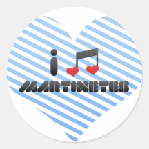 I Love Martinetes Sticker