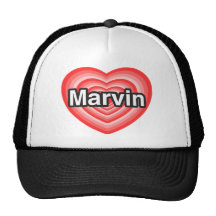 I love Marvin. I love you Marvin. Heart Mesh Hat