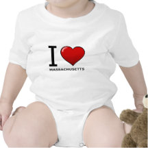 I LOVE MASSACHUSETTS T SHIRTS