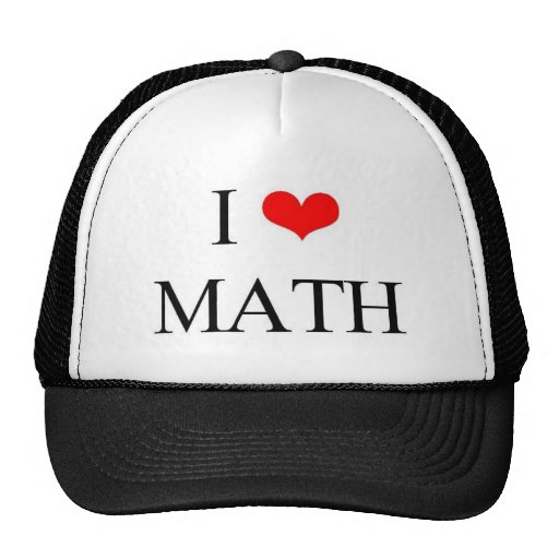 I Love Math Hats