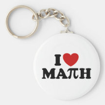 I Love Math Keychain