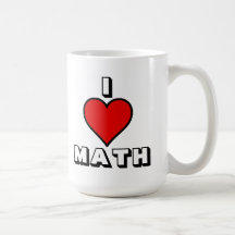I LOVE MATH MUGS