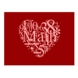 I Love Math Postcard