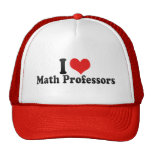 I Love Math Professors Hats