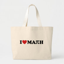 I Love Math Tote Bag
