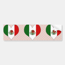 I Love Mexico Bumper Stickers