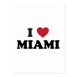 I Love Miami Florida Post Card