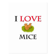 I Love Mice Postcards