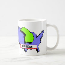 I Love Michigan Coffee Mug