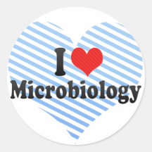I Love Microbiology Sticker