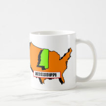 I Love Mississippi Coffee Mugs