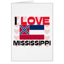 I Love Mississippi Greeting Cards