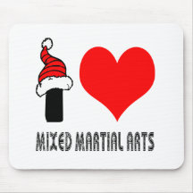 I Love Mixed Martial Arts Design Mousepads