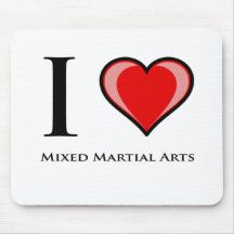 I Love Mixed Martial Arts Mousepad