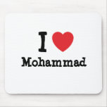 I love Mohammad heart custom personalised Mousepad