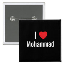 I love Mohammad Pinback Button