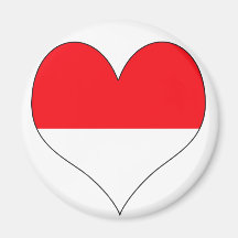 I Love Monaco Magnet