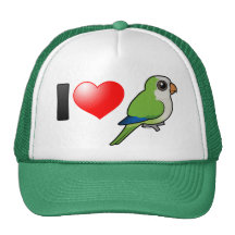 I Love Monk Parakeets Hat