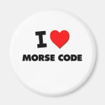 I Love Morse Code Refrigerator Magnet