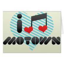 I Love Motown Greeting Card