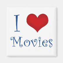 I Love Movies Magnet