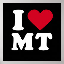 I LOVE MT PRINT