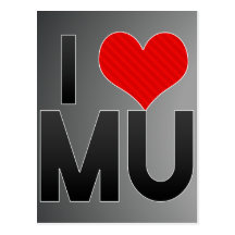 I Love MU Postcards