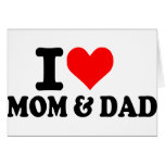 I love mum and dad card