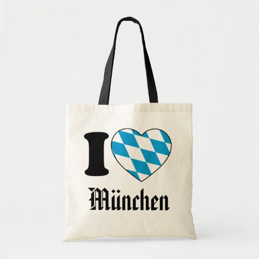 I Love München, Bavaria, Germany Tasche