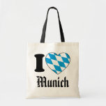 I Love Munich, Bavaria, Germany Tragetasche