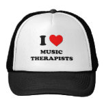 I Love Music Therapists Mesh Hat