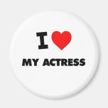 I love My Actress Refrigerator Magnets