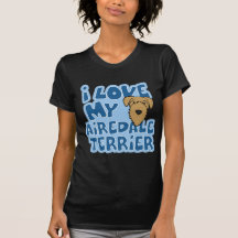 I Love My Airedale Terrier Women's Twofer Shirt
