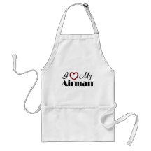 I Love My Airman Aprons