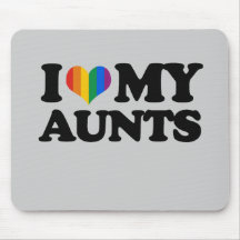 I Love My Aunts Mousepads