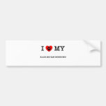 I LOVE MY BLACK AND TAN COONHOUND BUMPER STICKER