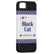 I Love My Black Cat (Male Cat) iPhone 5 Cover