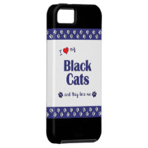 I Love My Black Cats (Multiple Cats) iPhone 5 Cover