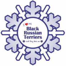 I Love My Black Russian Terriers (Multiple Dogs) Photo Cutouts